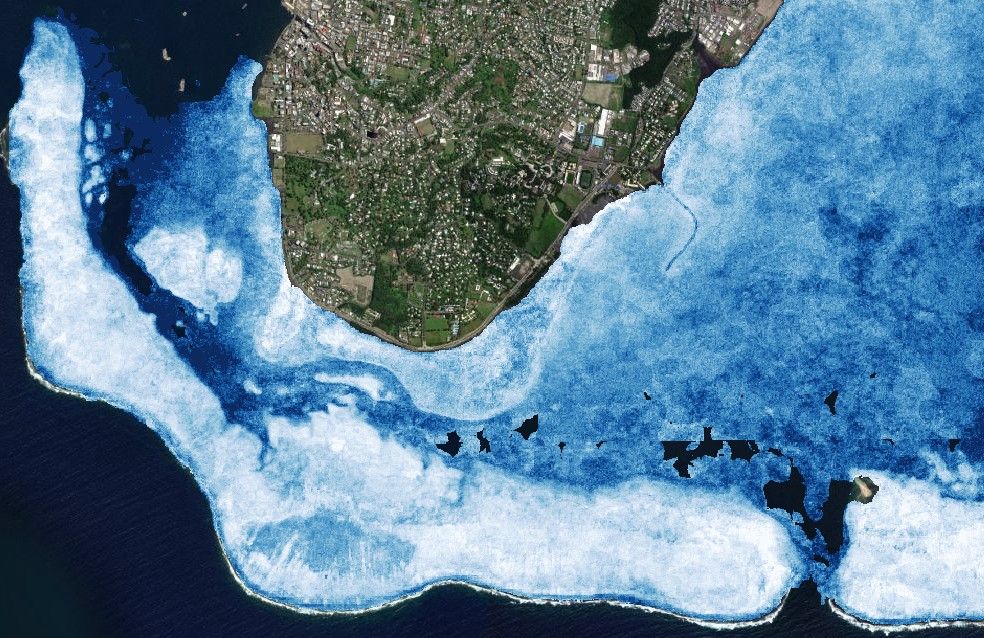 Satellite-derived bathymetry of Suva, 2025